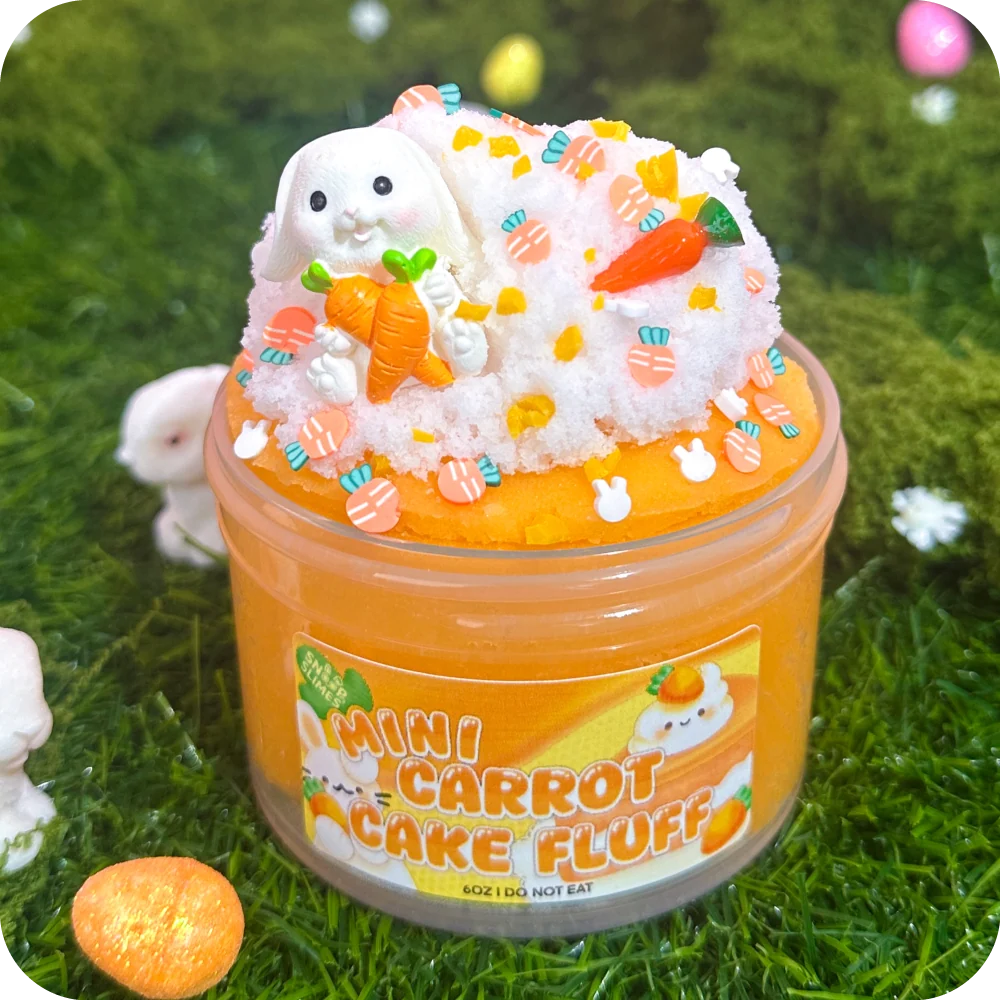 Mini Carrot Cake Fluff Slime