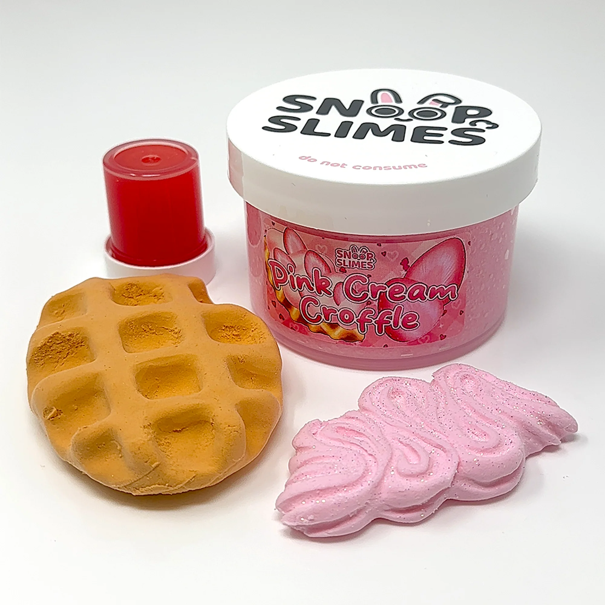 Pink Cream Croffle Slime - Image 2