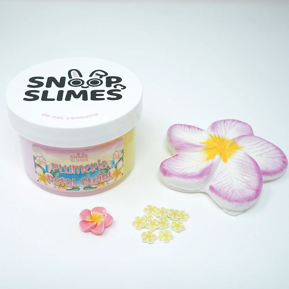 Plumeria Petal Swirl Slime - Image 2