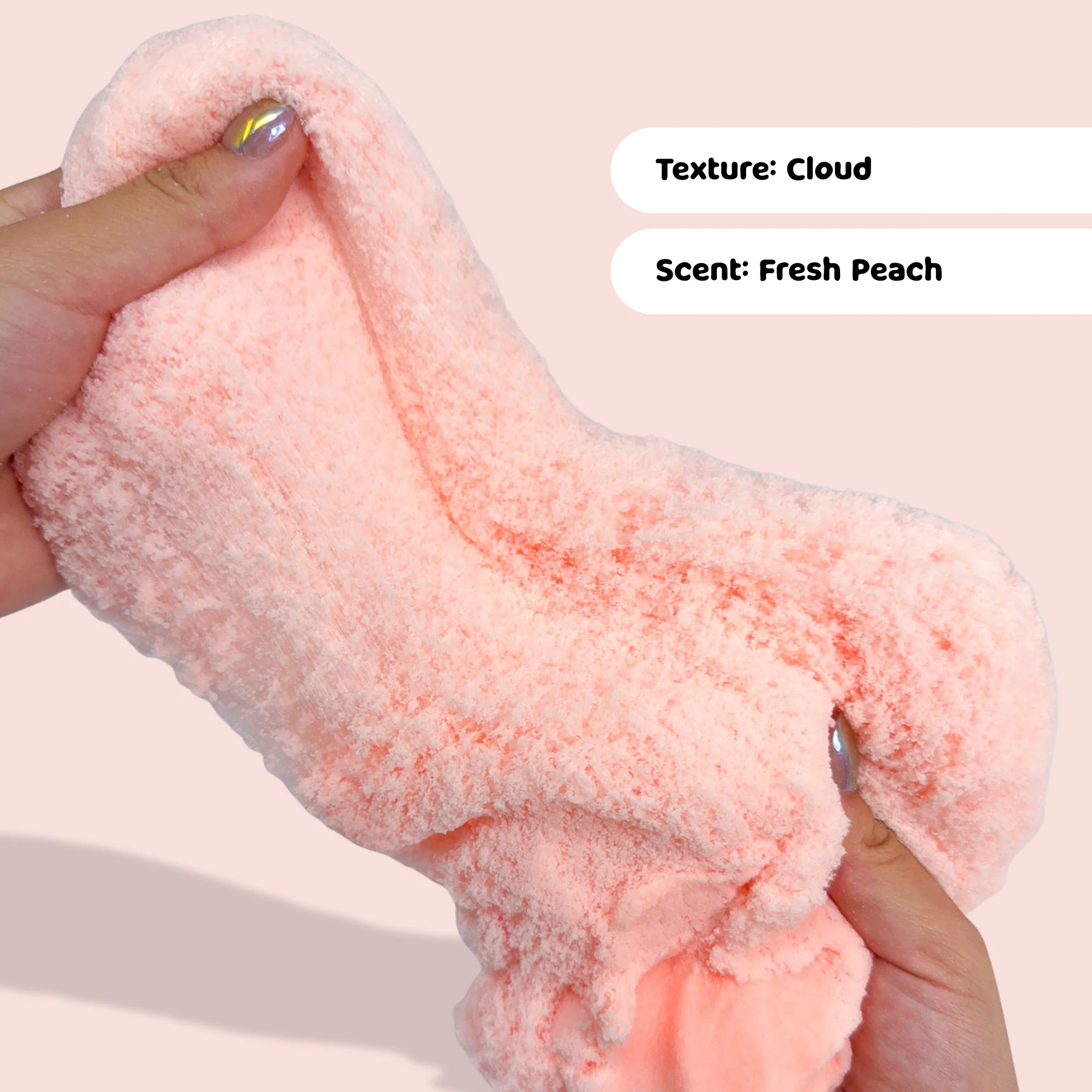 Fuzzy Peach Fluff Slime - Image 2