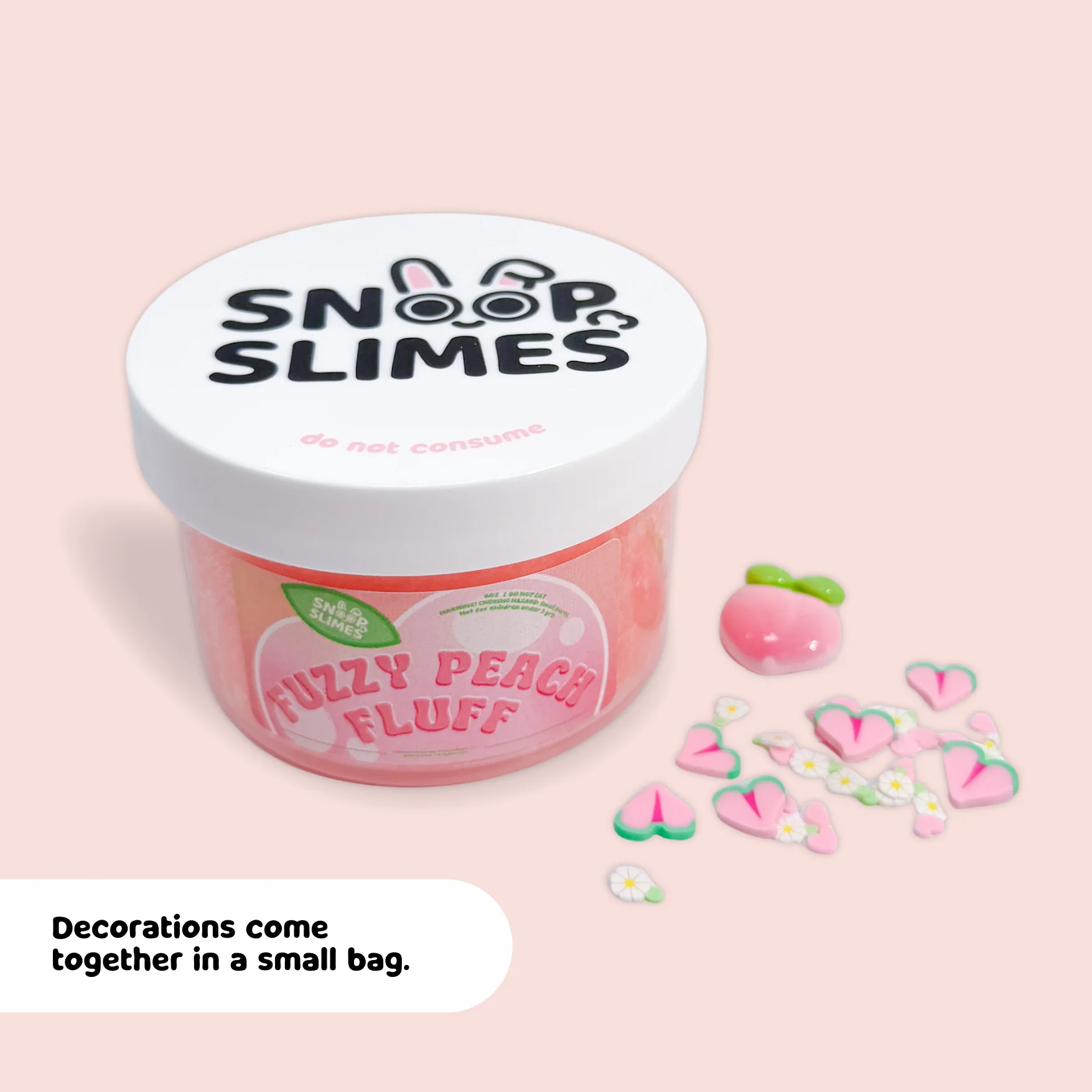 Fuzzy Peach Fluff Slime - Image 4