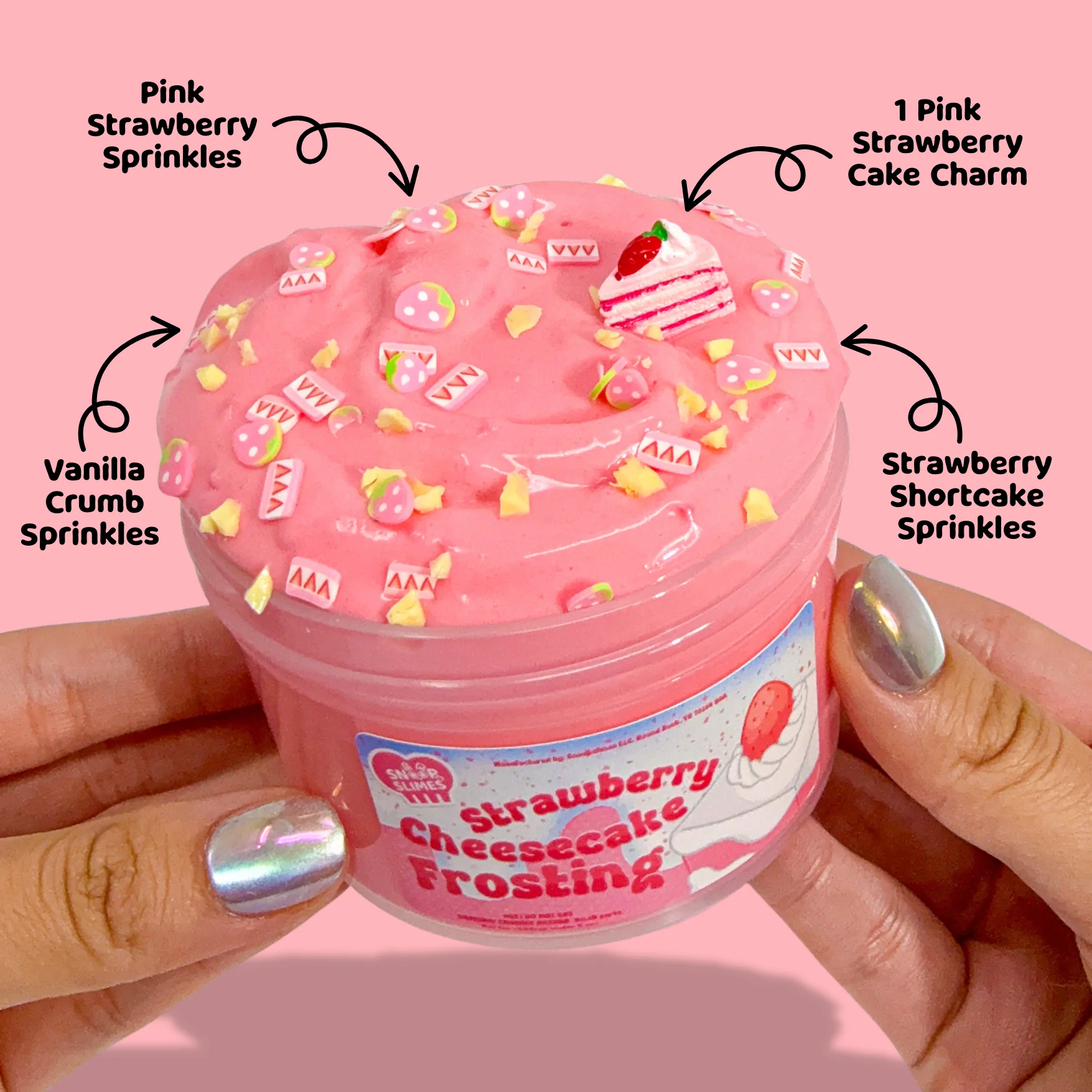 Strawberry Cheesecake Frosting Slime - Image 3