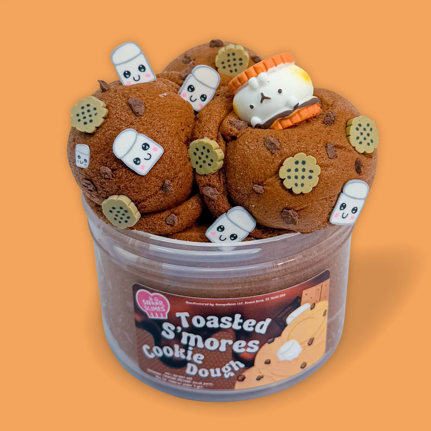 Toasted S’mores Cookie Dough Slime